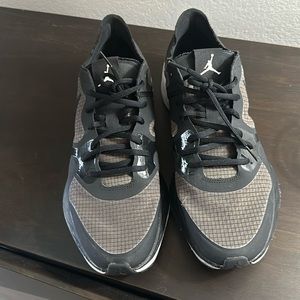 Slightly used air Jordan running shoes.